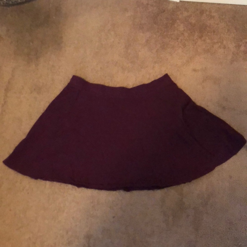 Plum (maroon) circle skirt